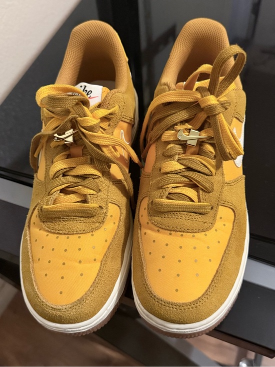 Nike Shoes - Nike Air Yellow Suede Low-Top Sneakers